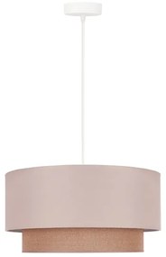 Duolla - Lampadario a sospensione con filo BOHO 1xE27/15W/230V diametro 45 cm beige/marrone