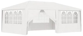 Gazebo Professionale con Pareti 4x6 m Bianco 90 g/m²