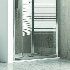 Porta doccia 95 cm a libro vetro serigrafato altezza 180cm KM4000S - KAMALU
