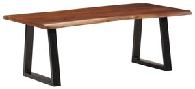 Tavolino Ambra 110x55x40 Cm İn Legno Massello Di Acacia /