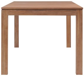 Tavolo in legno massello di teak finitura naturale 180x90x76 cm