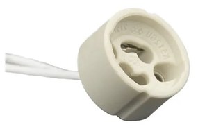 Base GU10 in ceramica con cavo - portalampada Base GU10