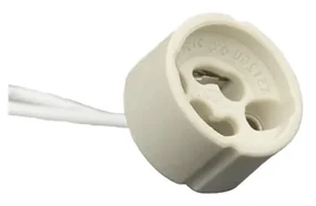 Base GU10 in ceramica con cavo - portalampada Base GU10