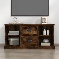 Mobile Porta TV Rovere Fumo 99,5x35,5x48cm in Legno Multistrato 816277