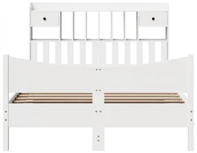 Giroletto senza materasso bianco 160x200 cm legno massello pino