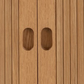 Comodino in rovere decorato in colore naturale Langley - Actona