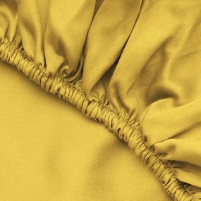 Lenzuolo con angoli giallo in cotone 140x200 cm – Mijolnir