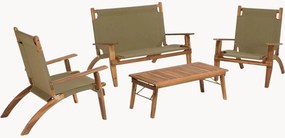 Set salotto da giardino in legno di acacia Vick, set da 4