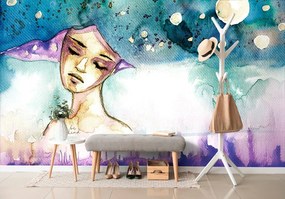 Carta da parati autoadesiva – Fata lunare