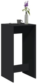 Tavolo Da Bar Nero 51x50x103,5 Cm İn Legno Multistrato /