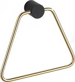 Mexen Aron appendiabiti per asciugamani, nero/oro - 7088132-57