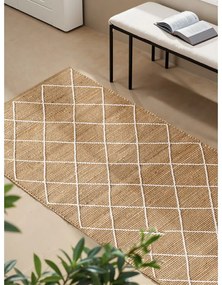 Passatoia di colore naturale in iuta tessuta a mano 80x200 cm Kunu – Hanse Home