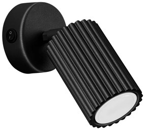 Faretto nero 8x16 cm Gleam – Sollux