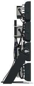 Faro Modulare LED 800W IP66, 167lm/W, Dimmerabile DALI - INVENTRONICS Colore  Bianco Naturale 4.000K, Scegli l'angolo di illuminazione 90°, Scegli le staffe dei moduli Fisse