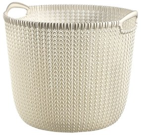 Cestino rotondo panna Knit - Curver