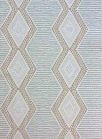 Steifentapete Belle Ile von Nina Campbell - Aqua/ Beige