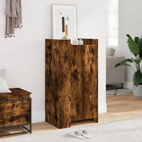 Scarpiera Rovere Fumo 52x37,5x100 Cm İn Legno Multistrato /