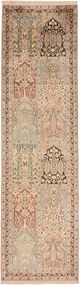 Cashmere Silk Tappeto 80 x 290 (Indian) Annodato A Mano