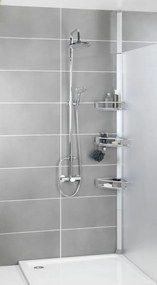 Mensola da bagno telescopica color argento opaco in alluminio Purio – Wenko