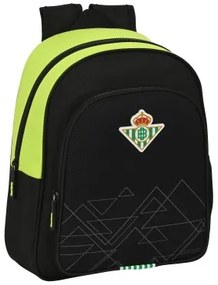 Zaino Scuola Real Betis Balompié Nero Lime 28 x 34 x 10 cm