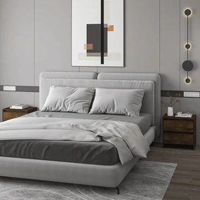 Comodini 2 Pz Rovere Fumo 45x34,5x44,5 Cm İn Truciolato /