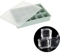 Stampo ghiaccio in silicone 15 cubetti con coperchio