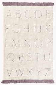 Tappeto per bambini taftato a mano con disegno lettere lavabile ABC