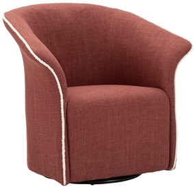 Poltrona Girevole Siena Bordeaux CM 83,5X66X80 Elegante