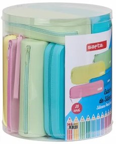 Astuccio Scuola Safta Azzurro 22.7 x 23 x 22.7 cm
