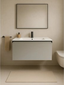 Mobile da bagno sospeso sotto lavabo Fusion L80 H40 P45 cm nocciola, 1 cassetto