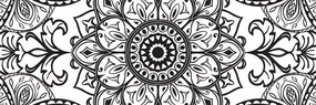 Quadro su tela – Ornamento bianco e nero
