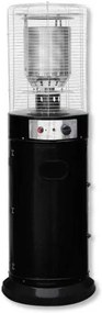 Stufa a Fiamma Circolare a Gas con Base Nera – Altezza 135 cm