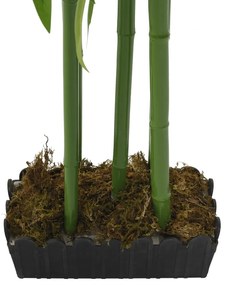 Albero Bambù Artificiale 576 Foglie 150 cm Verde