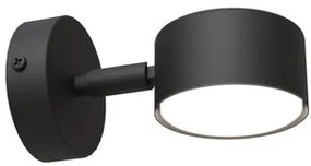 Applique da parete in acciaio SORA K1 GX53 orientabile nera