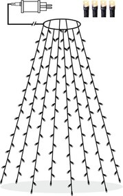 Catena luminosa con motivo natalizio numero di lampadine 160 pezzi lunghezza 200 cm Serie LED - Star Trading