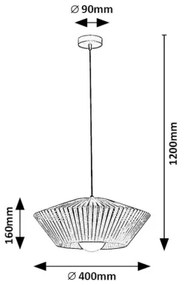 Rabalux 72150 - Lampadario a sospensione con filo RAVEN 1xE27/6W/230V