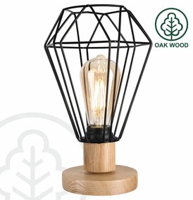 Brilagi - Lampada da tavolo WOODY BASKET 1xE27/60W/230V quercia