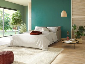 Evans Divano letto in morbido tessuto impermeabile T02 panna