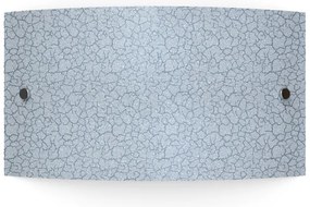 Applique LED neoclassico Craquele bianco IP20, luce bianco naturale 1500 lumen, LUMICOM