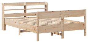 Letto senza materasso 120x200 cm in legno massello di pino