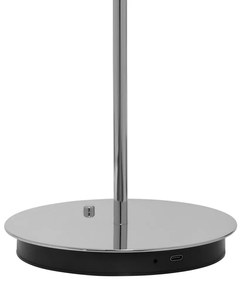 Lampada da tavolo dimmerabile a LED in argento con paralume in metallo (altezza 31 cm) Asteria Move - UMAGE