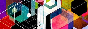 Quadro su tela – Ornamento geometrico multicolore