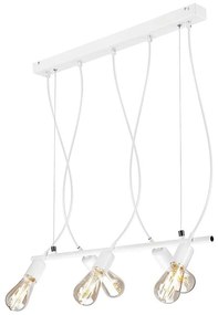 Lampadario su corda TARO 5xE27/60W/230V bianco