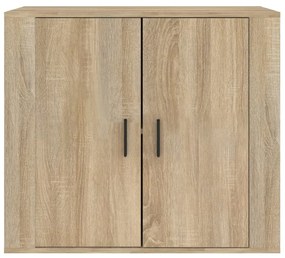 Credenza rovere sonoma 80x33x70 cm in legno multistrato