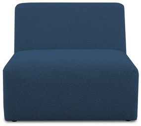 Modulo divano blu scuro in tessuto bouclé (parte centrale) Roxy - Scandic