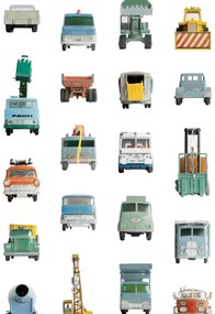 studio ditte Carta da parati Work Vehicles - Work Vehicles