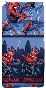 Completo letto singolo in cotone Spiderman Marvel