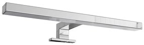 Lampada LED da Specchio 30cm Cromata 4W - Doppia Installazione Colore Bianco Caldo 3.000K