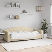 Letto da Giorno Crema 80x200 cm in Tessuto 354182