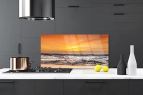 Rivestimento parete cucina Mare, sole, onde, paesaggio 100x50 cm